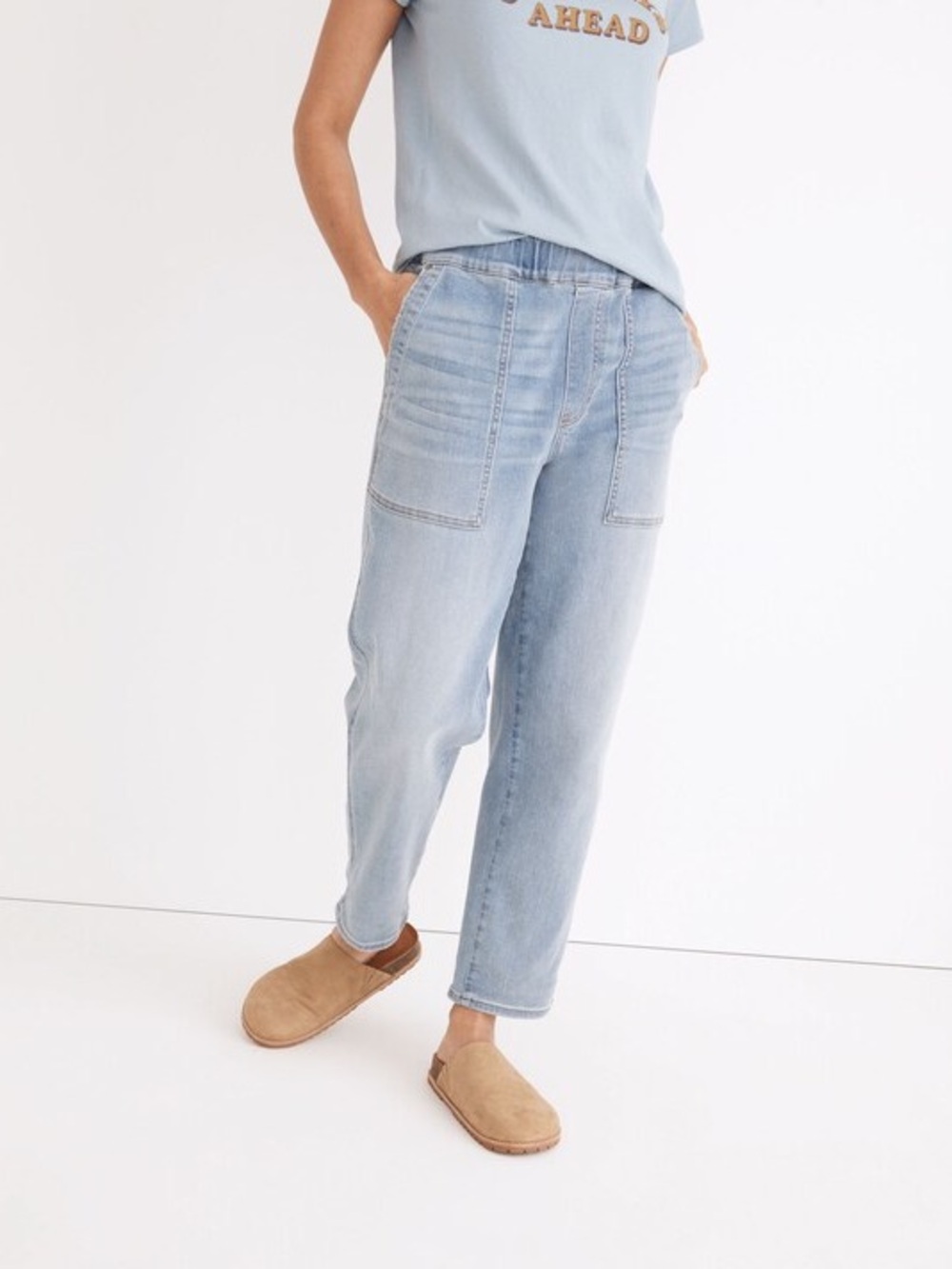 Madewell Pull-On Relaxed Jeans in Lisford Wash size XS - Picture 3 of 7